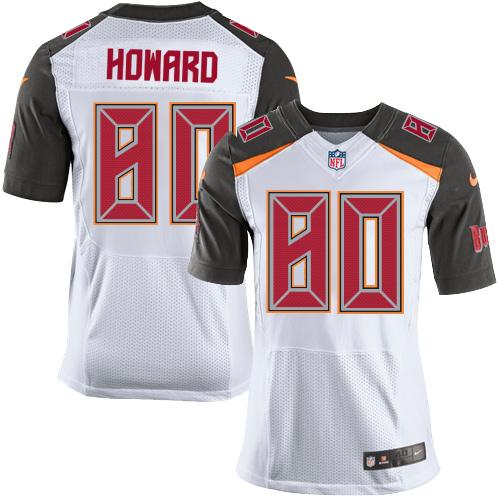 Nike Buccaneers #80 O. J. Howard White Men's Stitched NFL New Elite Jersey - Click Image to Close